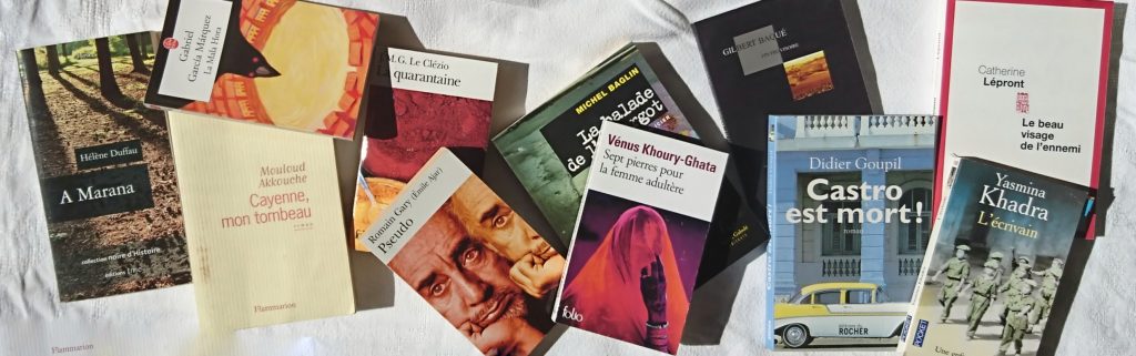 Photo de 11 livres coups de cœur de Francis Pornon, déposés sur un fond blanc ©Marianne Neplaz 