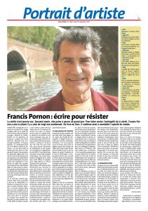 Francis Pornon: écrire pour résister. Article dans Voix du Midi, 20 septembre 2007 